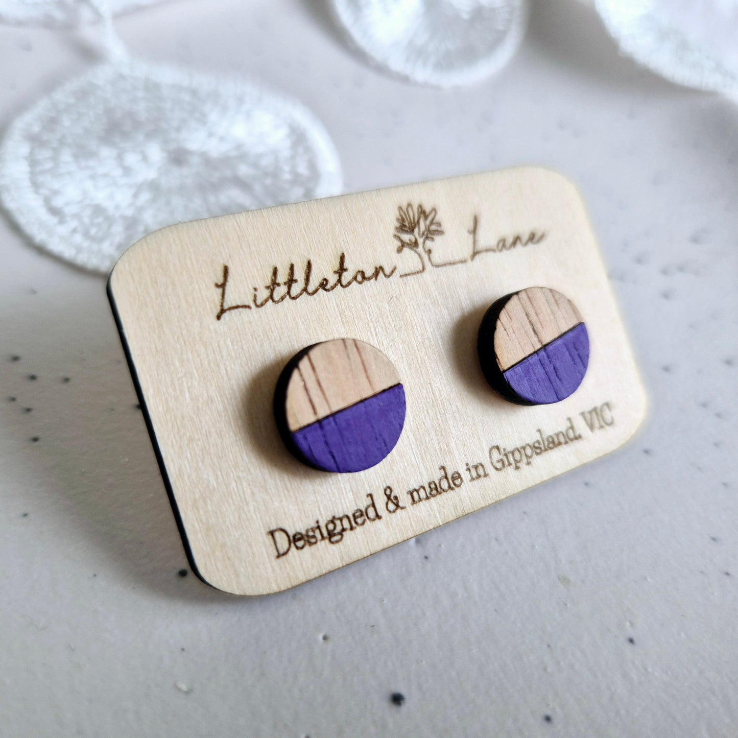 Purple Pop Studs