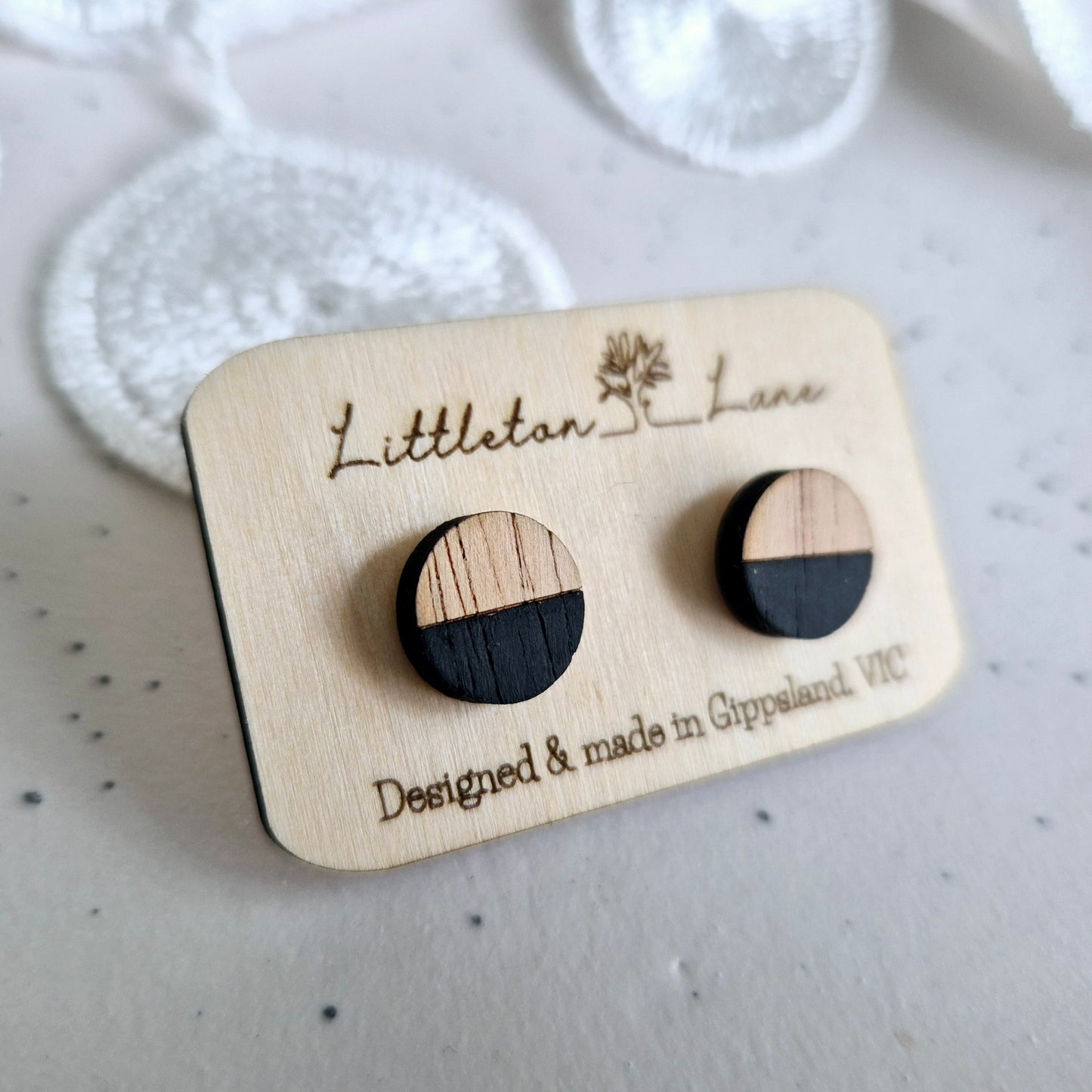 Black Pop Studs