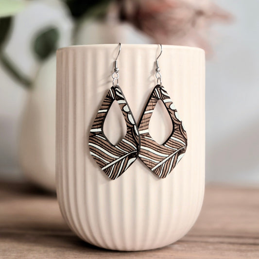 Leaf Engraved Marrakesh Drops