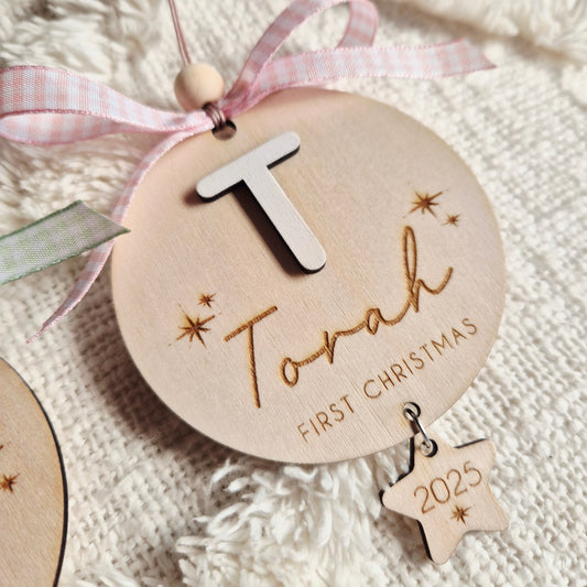Personalised Baby's First Christmas Ornament