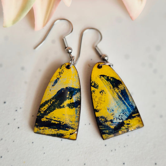 Gel Plate Arch Drops (Yellow ochre)