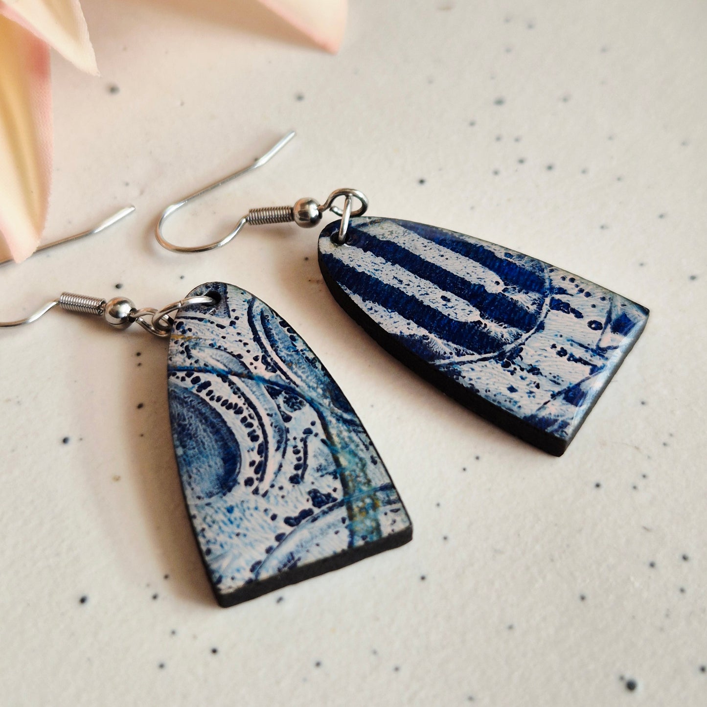 Gel Plate Arch Drops (Blue and Pink)