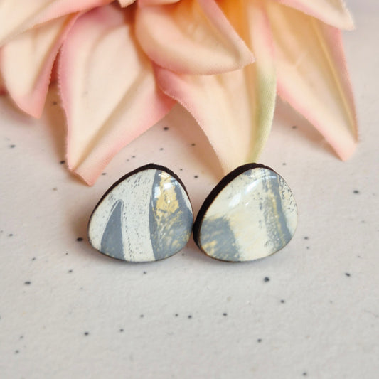 Gel Plate Organic Studs (Yellow, white, grey)
