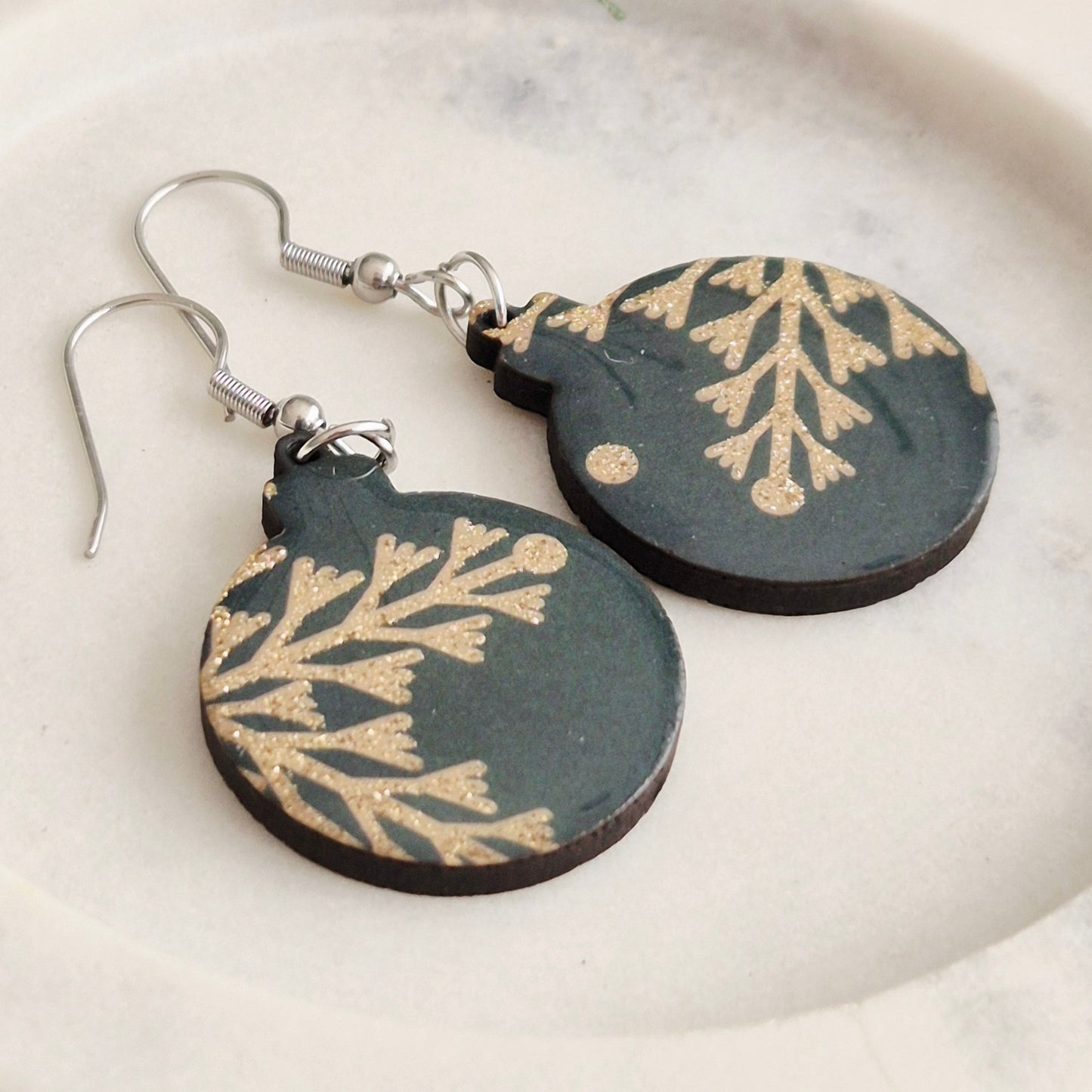 Snowflake Bauble Drops (2 colours)