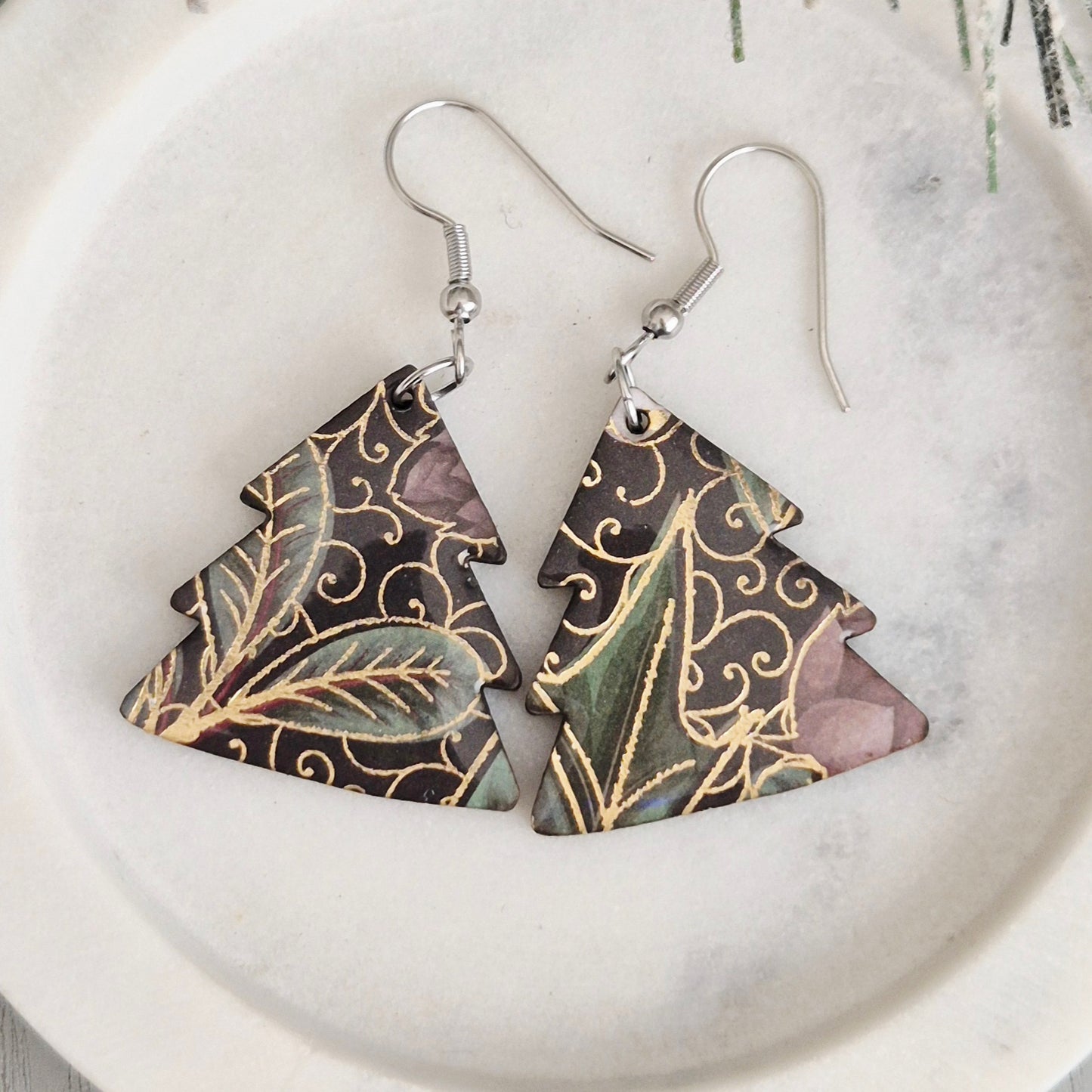 Pointsettia  Christmas Tree Drops