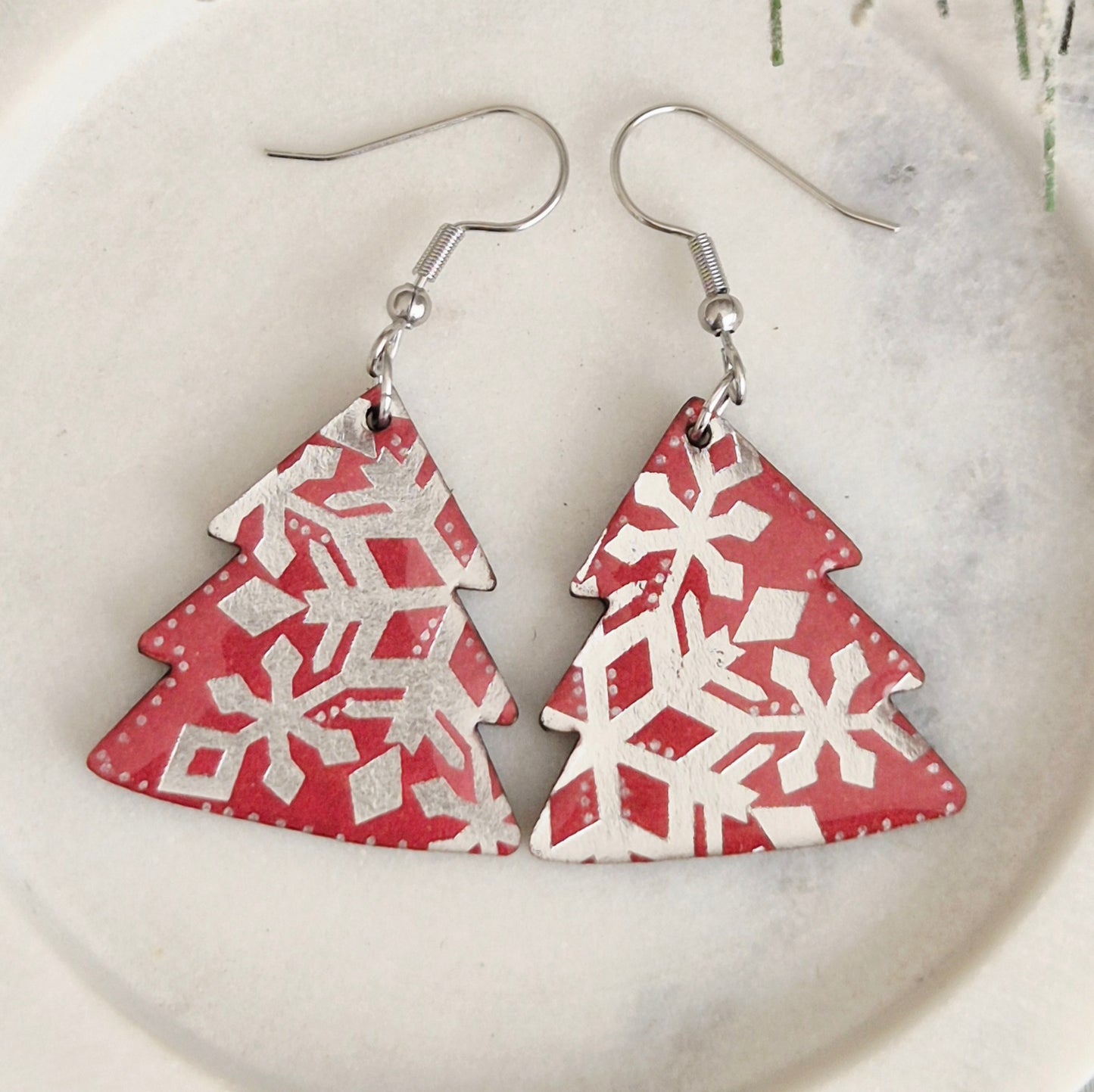 Snowflake Christmas Tree Drops