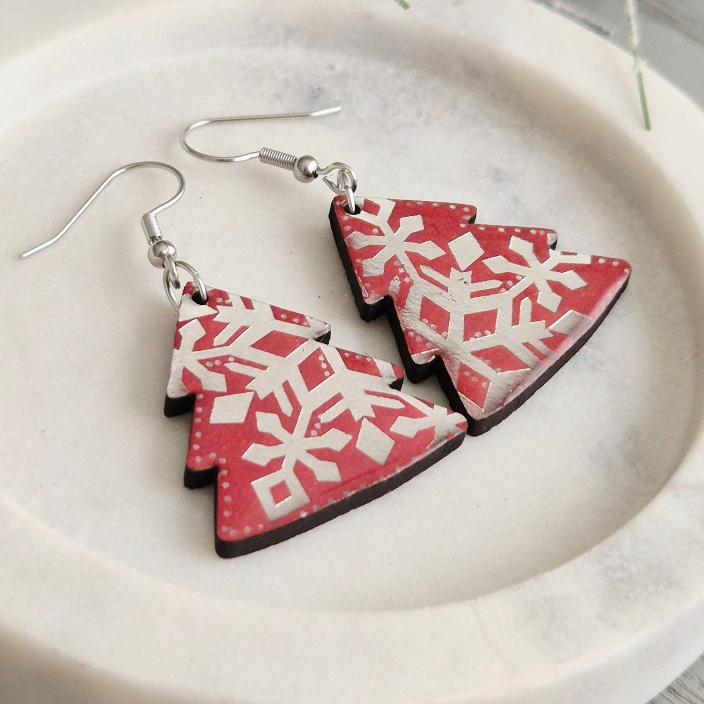 Snowflake Christmas Tree Drops