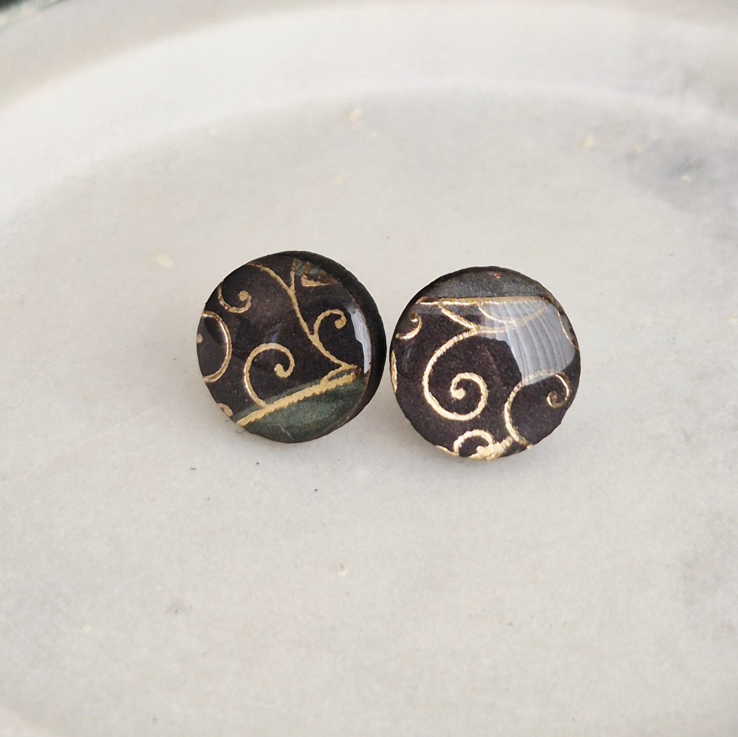 Christmas Swirl Studs