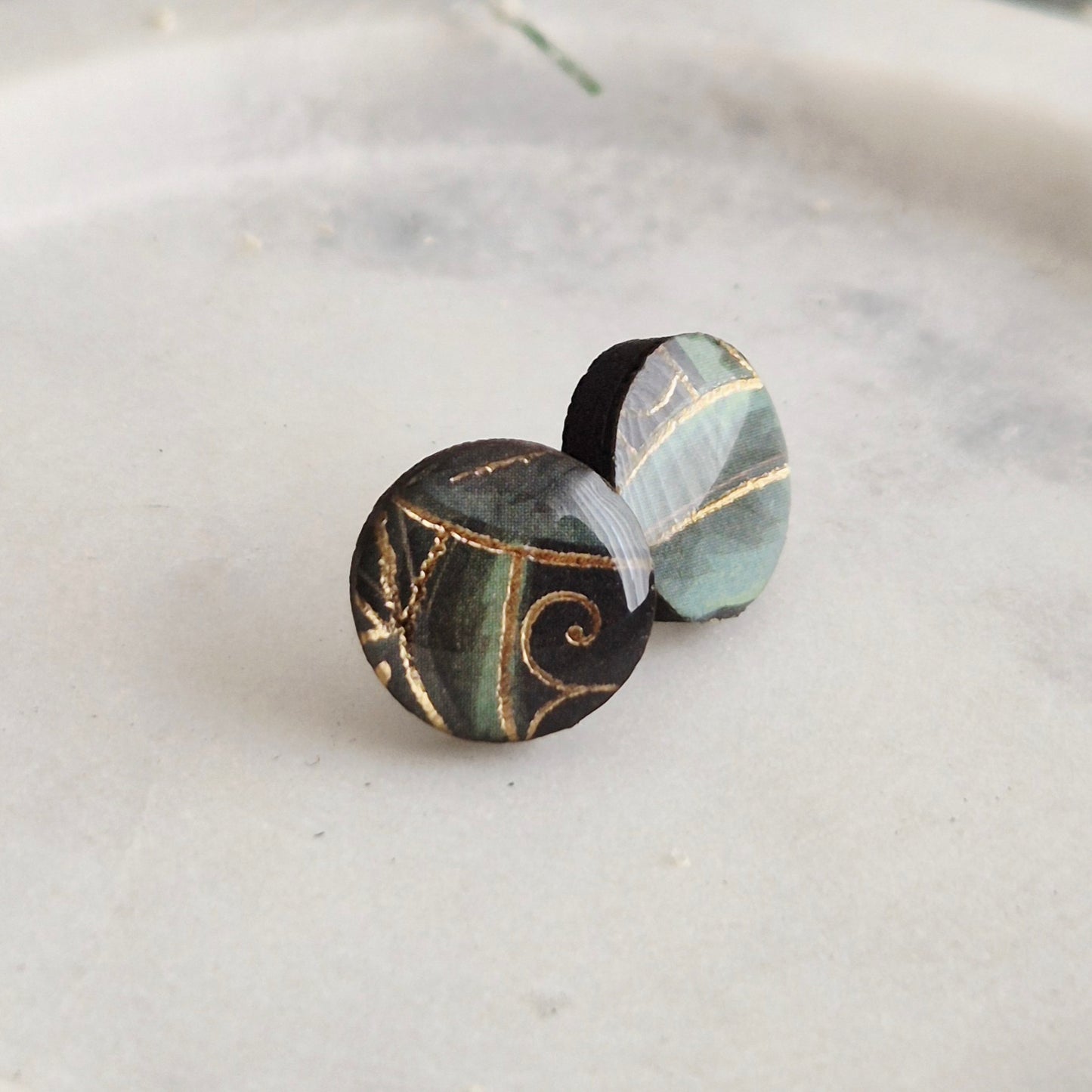 Christmas Swirl Studs