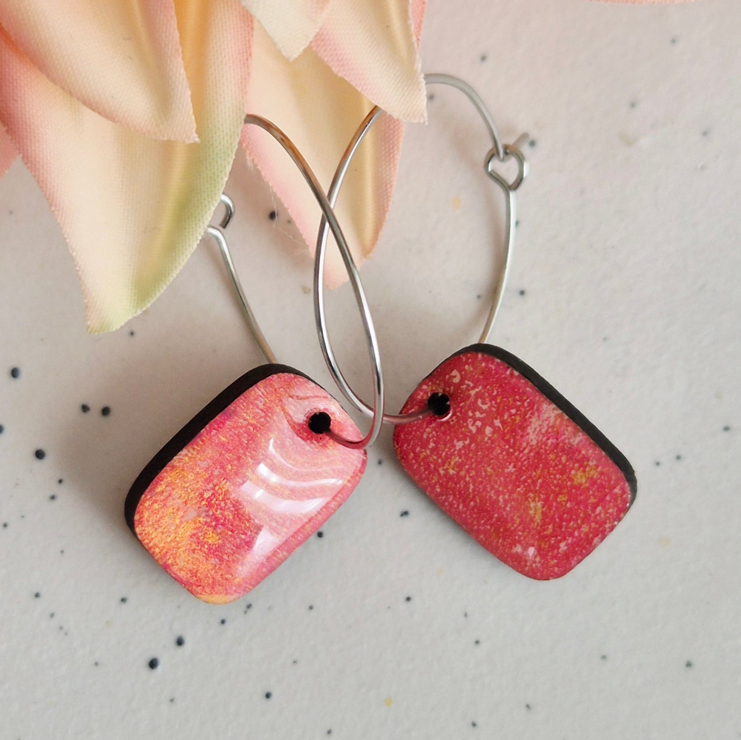 Gel Plate Mini Hoops (peach)