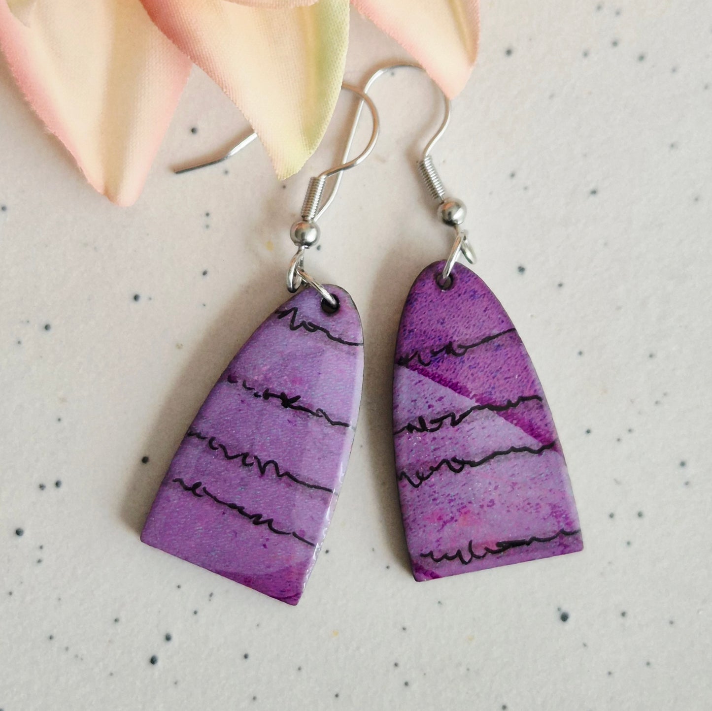 Gel Plate Arch Drops (purple)