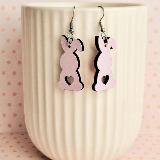 Pink Bunny Heart Drops