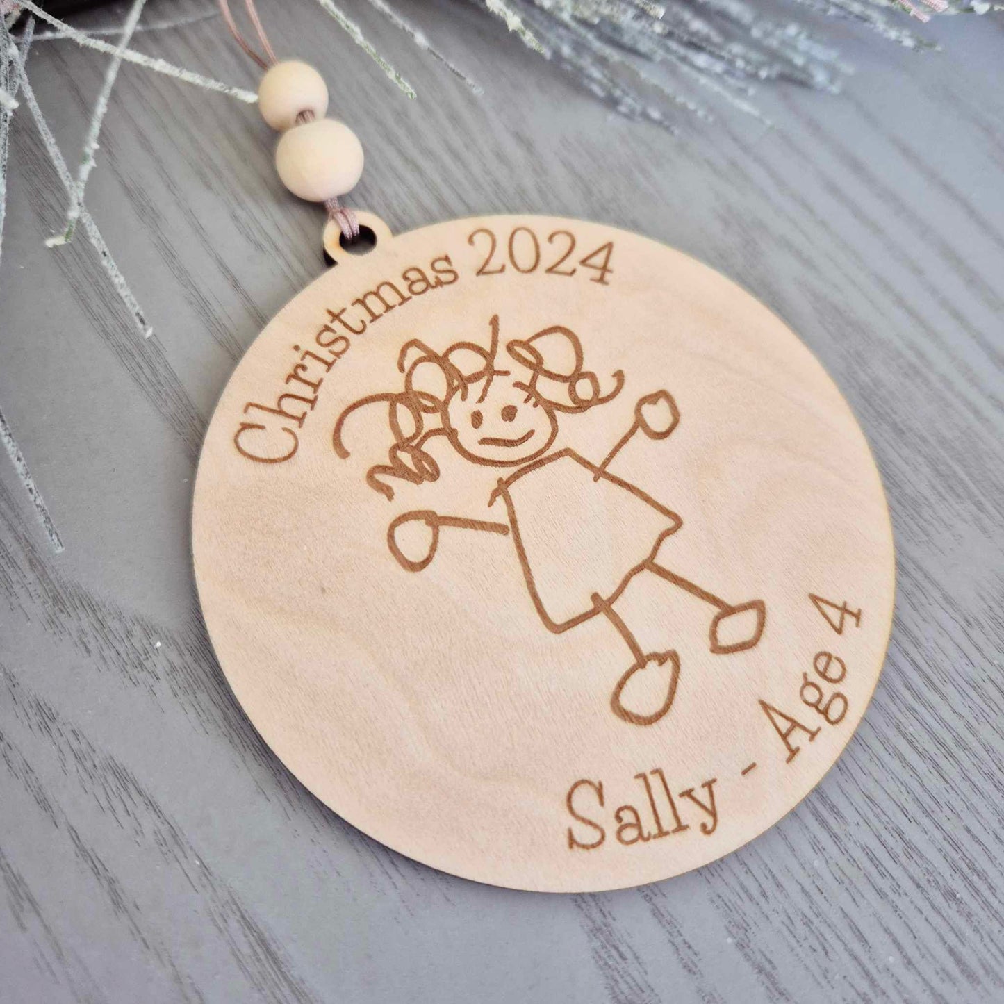 Personalised Your Child's Drawing Ornament