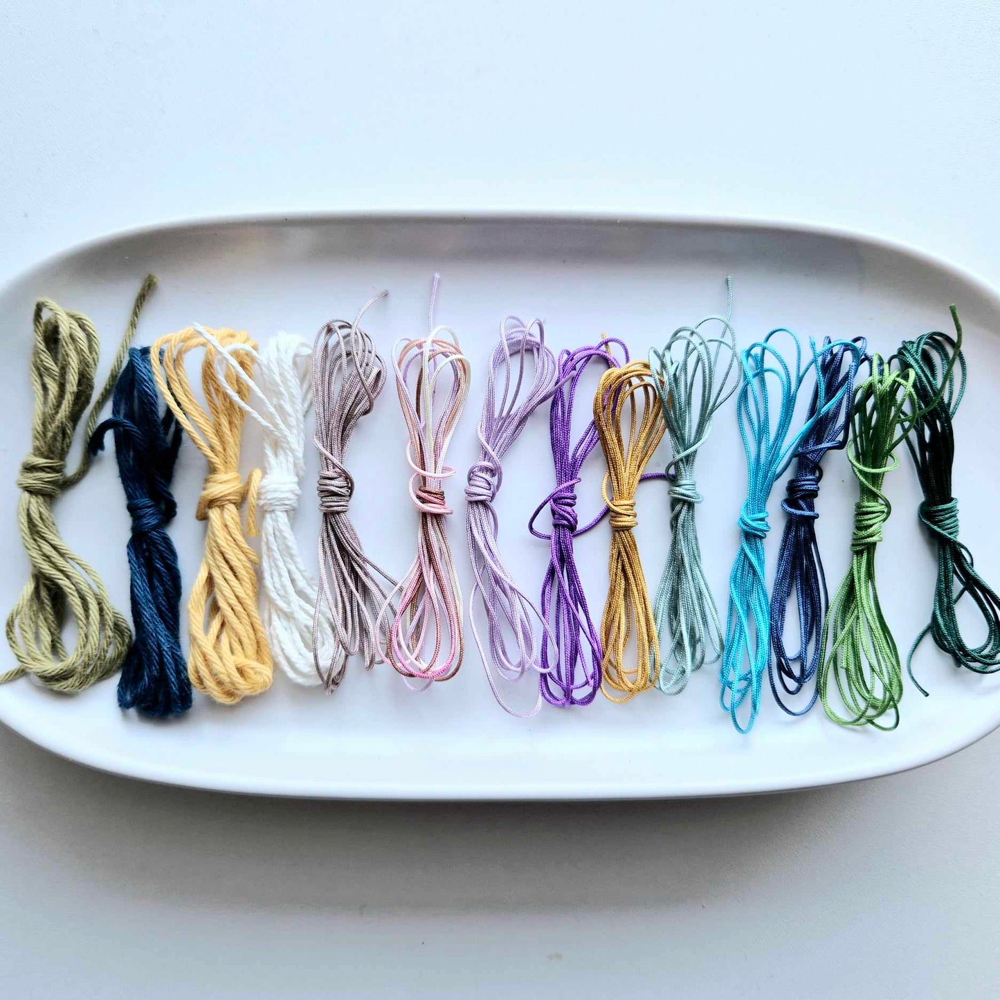 Half-Round Macrame Drops (lots of colour options)