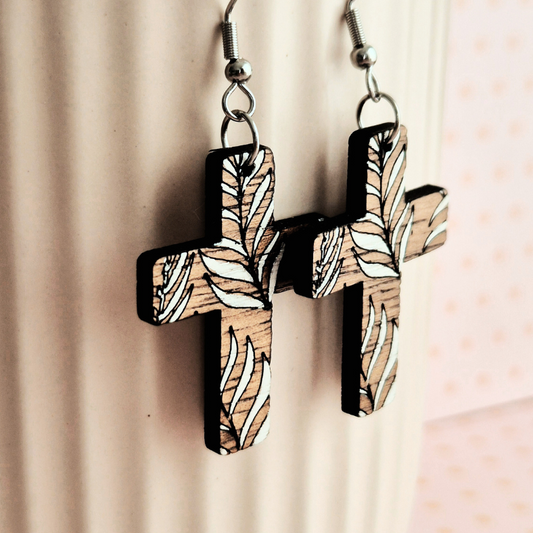 Palm Leaf Cross Drops