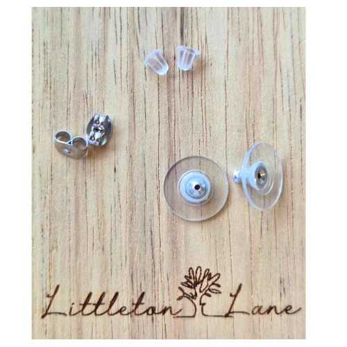 Petal Engraved Stud Drops