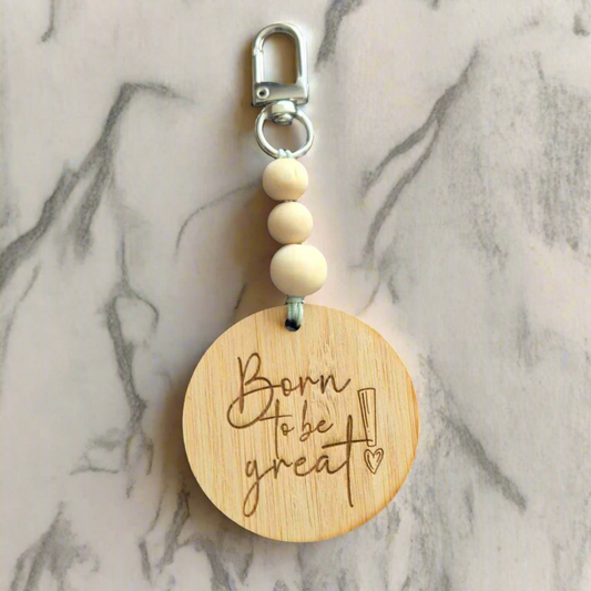 'Born to be Great!' Bag Charm