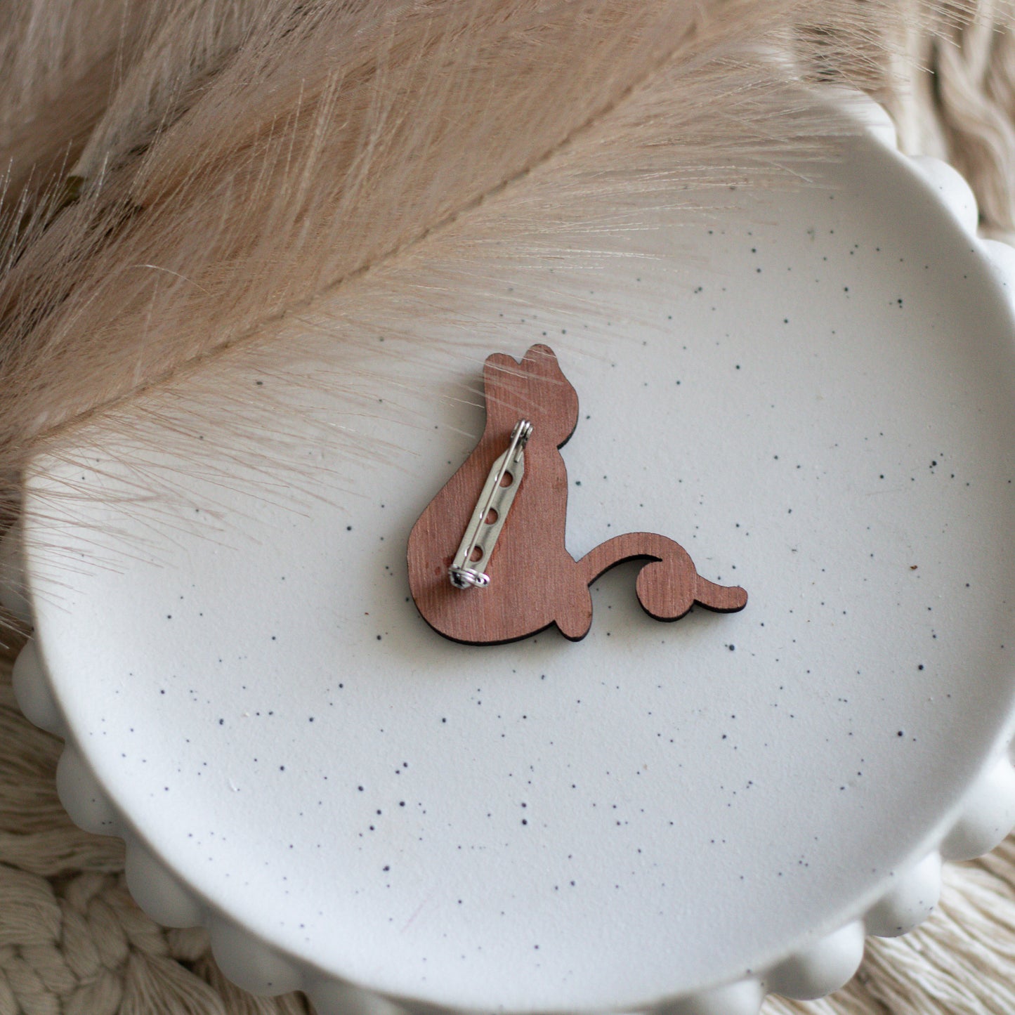 Personalised Cat Brooch