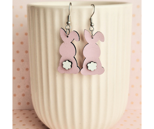Pink Bunny Tail Drops